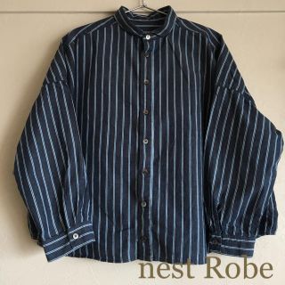 ネストローブ(nest Robe)の美品 ネストローブ nest Robe ストライプ シャツ(シャツ/ブラウス(長袖/七分))