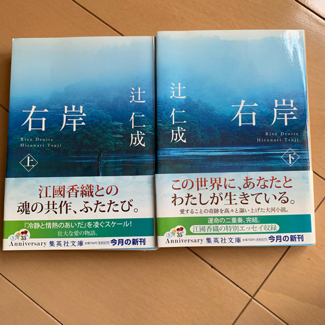 【バジ様専用】右岸 左岸 上下巻 4冊セット 辻仁成 江國香織 チケットのイベント(その他)の商品写真