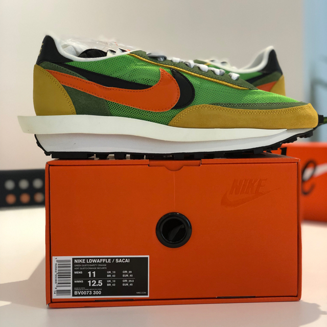 sacai(サカイ)の29 SACAI × NIKE LDWAFFLE サカイ グリーンガスト メンズの靴/シューズ(スニーカー)の商品写真