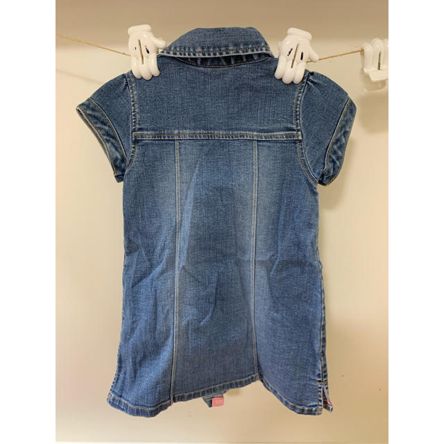 babyGAP(ベビーギャップ)のGAPデニムワンピース95 キッズ/ベビー/マタニティのキッズ服女の子用(90cm~)(ワンピース)の商品写真