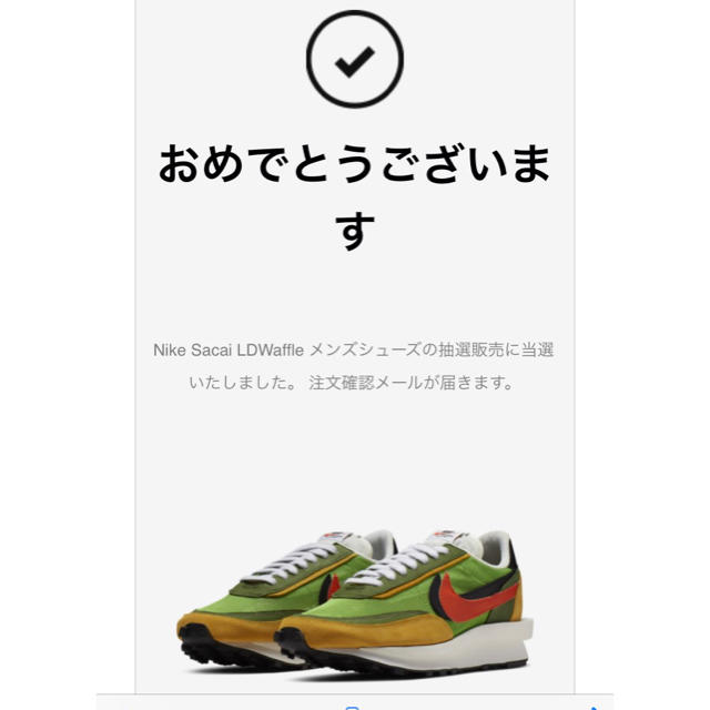 sacai(サカイ)のSACAI × NIKE LD WAFFLE メンズの靴/シューズ(スニーカー)の商品写真