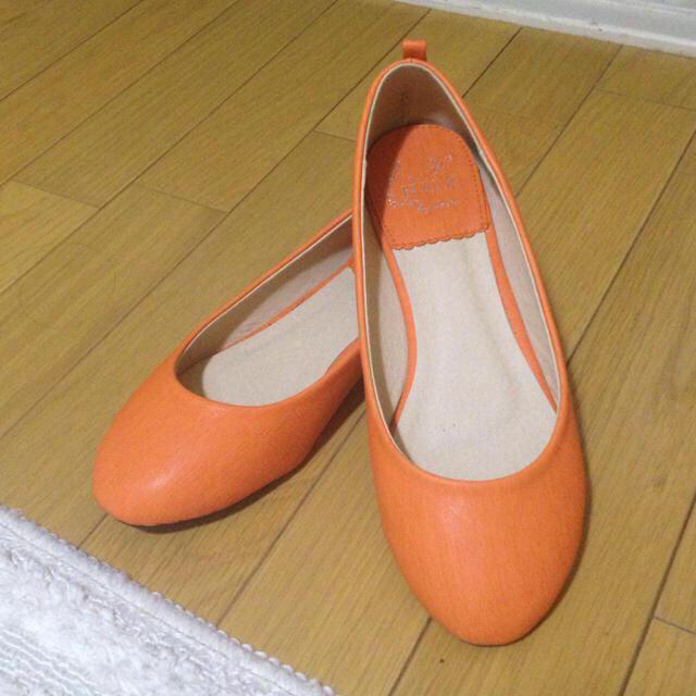 ネオンカラーオレンジパンプス♪ レディースの靴/シューズ(ハイヒール/パンプス)の商品写真