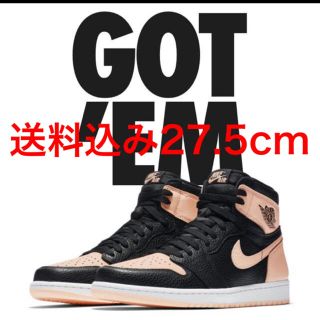 ナイキ(NIKE)のNIKE AIR JORDAN 1 HIGH OG BLACK PINK AJ1(スニーカー)