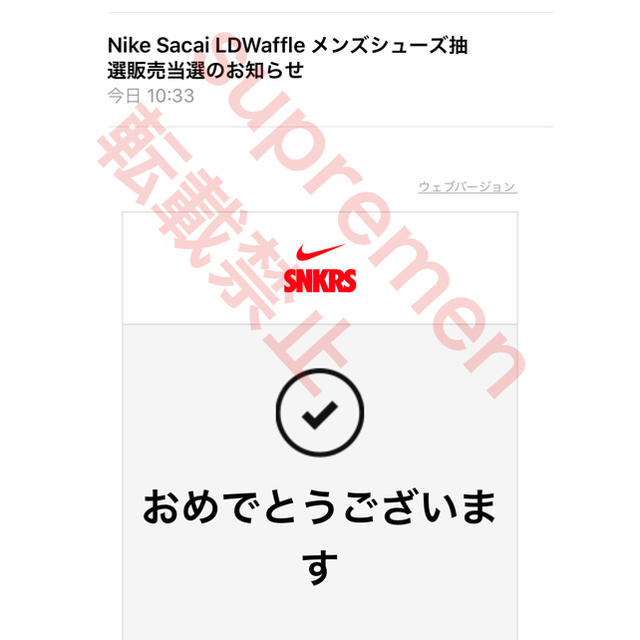 NIKE(ナイキ)のnike sacai LD waffle 28cm メンズの靴/シューズ(スニーカー)の商品写真