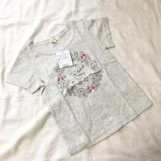 ハッシュアッシュ(HusHush)の新品未使用★ハッシュアッシュ ★半袖Tシャツ 100★杢グレー 子鹿(Tシャツ/カットソー)