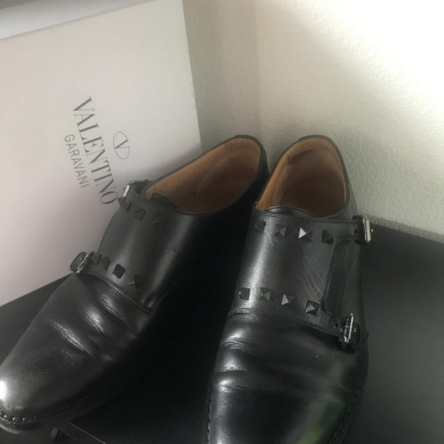 VALENTINO ヴァレンティノ  ダブルモンク レザーシューズ サイズ41