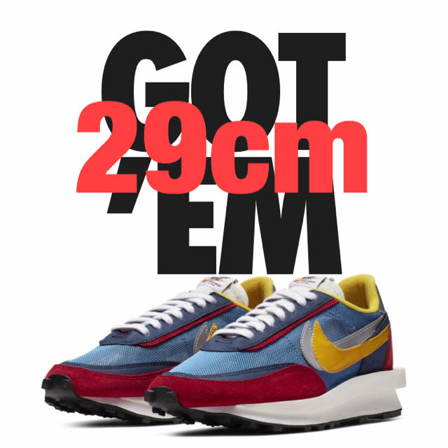 NIKE LDWAFFLE SACAI BLUE x MULTI ナイキワッフル290cmUS11サイズ状態