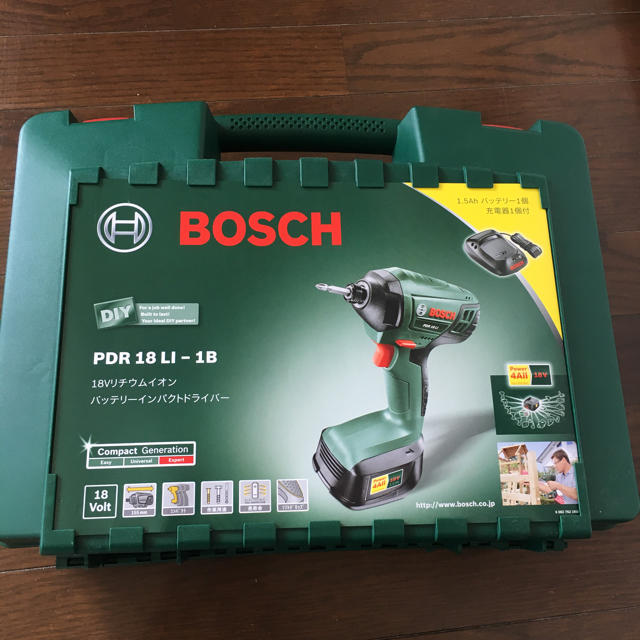 Bosch インパクトドライバー pdr18LI-1Bスポーツ/アウトドア