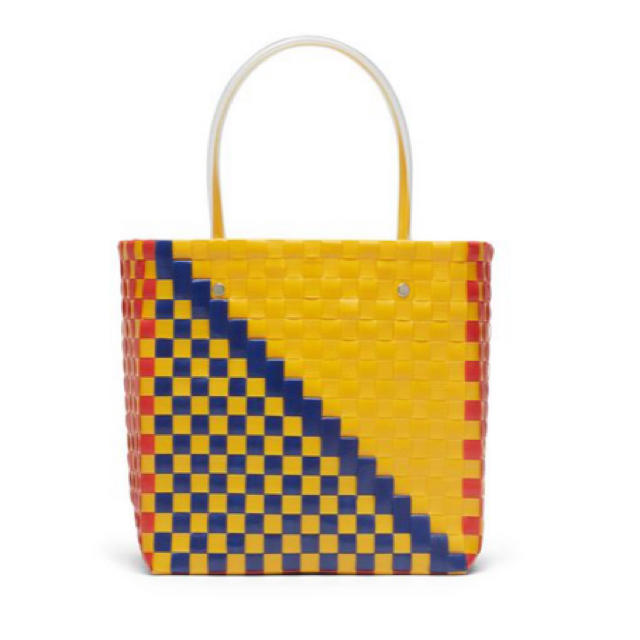 Marni(マルニ)の新品 ♡ マルニ ピクニックバッグ ミニ イエロー マルニカフェ レディースのバッグ(かごバッグ/ストローバッグ)の商品写真