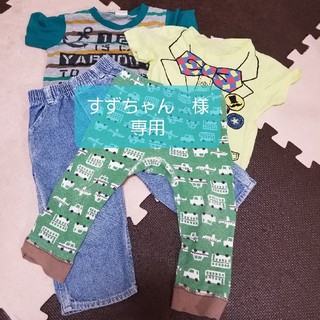 ズボン 2本&100sizeTシャツ2枚　set(パンツ/スパッツ)