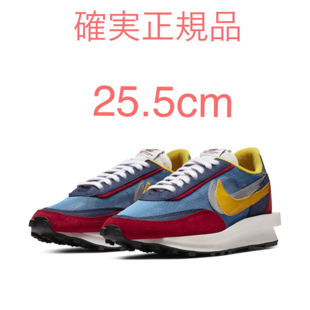 誠実】 NIKE - ブルー LDワッフル SACAI X NIKE 【25.5cm】 スニーカー