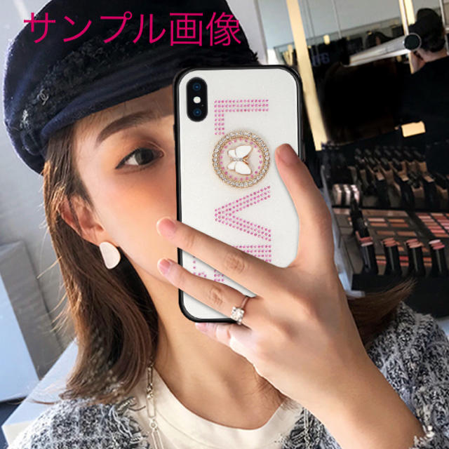 アイフォンXR iPhoneXRケース☆ラインストーン☆ピンク☆LOVE☆の通販 by ロゴ's shop｜ラクマ