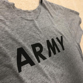 オクトパスアーミー(OCTOPUS ARMY)のARMY Tシャツ 切りっぱなし 90s 古着(Tシャツ/カットソー(半袖/袖なし))