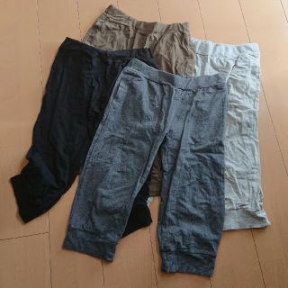 ジーユー(GU)の専用です！160 七分丈 パンツ 四枚セット 長袖Tシャツセットおまとめ(パンツ/スパッツ)