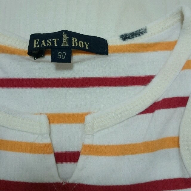 EASTBOY(イーストボーイ)の90♡イーストボーイ♡ボーダーチュニック キッズ/ベビー/マタニティのキッズ服女の子用(90cm~)(Tシャツ/カットソー)の商品写真