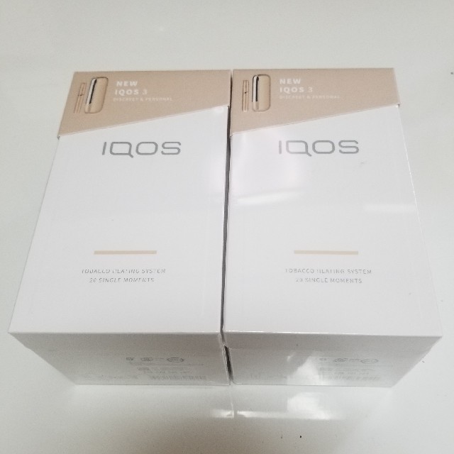 【新品未使用】iQOS3 ブリリアントゴールド2個セット