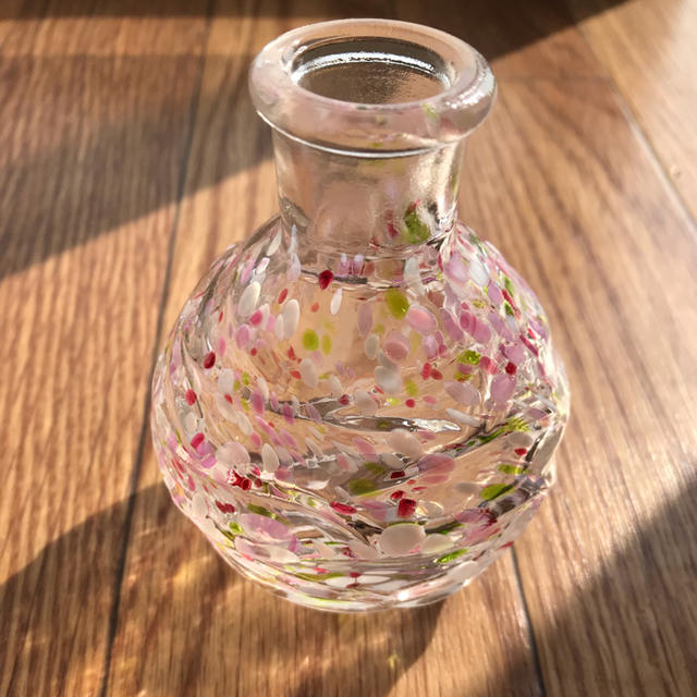 特価】北一硝子 オリジナル ガラス工芸 花瓶 深海