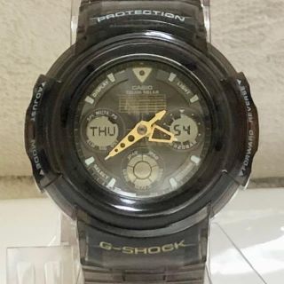 ジーショック(G-SHOCK)の25周年G-SHOCK！ AWG-525D-8AJF オーシャングレー 美中古品(腕時計(アナログ))