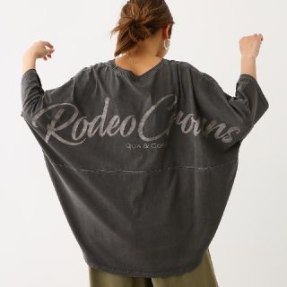 ロデオクラウンズワイドボウル(RODEO CROWNS WIDE BOWL)の今期新作✩RODEO CROWNS✩RCWB✩ロゴビッグカットトップス(Tシャツ(長袖/七分))