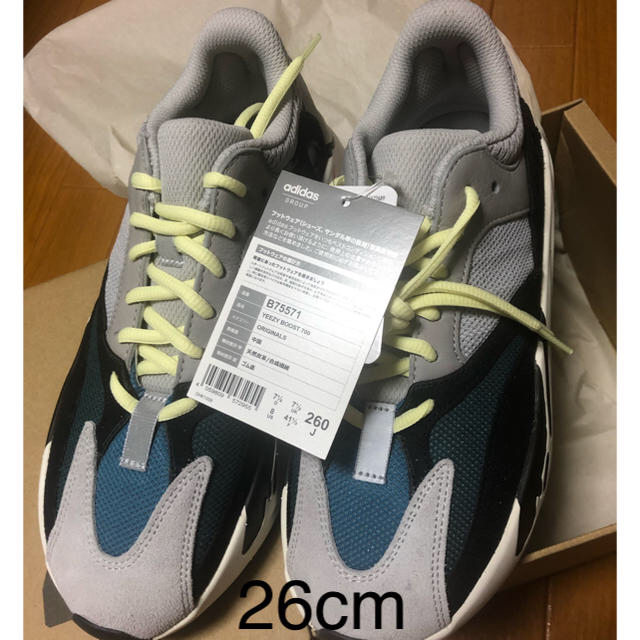 26.0 adidas yeezy boost 700 wave runner