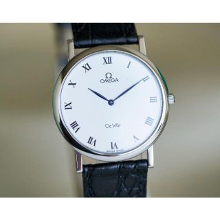 OMEGA - 美品 オメガ デビル シルバー ホワイト ローマン メンズ