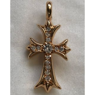 クロムハーツ(Chrome Hearts)のクロムハーツ 22K タイニークロス ファットチャーム(ネックレス)