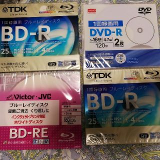 ティーディーケイ(TDK)のTDK BD-RE BD-R 4枚 書込可能Blu-rayディスク ブルーレイ(その他)