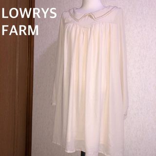 ローリーズファーム(LOWRYS FARM)の新品★LOWRYS FARM★ワンピース★ベージュ★ローリーズファーム(ひざ丈ワンピース)