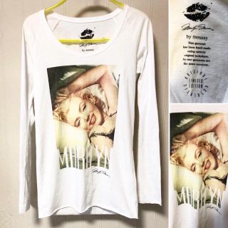 マウジー(moussy)の限定品❗️日本製 moussy マウジー マリリンモンロー ロンT 白(Tシャツ(長袖/七分))