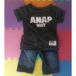 アナップ(ANAP)の半袖Tシャツ & 短パンデニム 120,130(Tシャツ/カットソー)