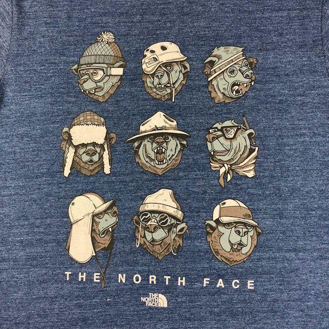 THE NORTH FACE(ザノースフェイス)のノースフェイス BEAR クマ 半袖Tシャツ(L)青 180902 メンズのトップス(Tシャツ/カットソー(半袖/袖なし))の商品写真