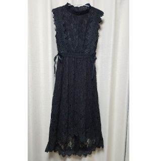 アクシーズファム(axes femme)の★新品未使用★axes femme フィッシュテールレースワンピース ブラック(ひざ丈ワンピース)