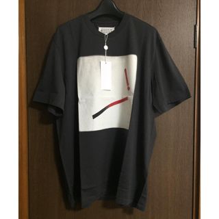 マルタンマルジェラ(Maison Martin Margiela)の52新品 マルジェラ オーバーサイズ プリント Tシャツ 17AW グレー(Tシャツ/カットソー(半袖/袖なし))