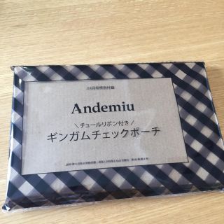 アンデミュウ(Andemiu)のjj  付録 新品 未開封(ポーチ)