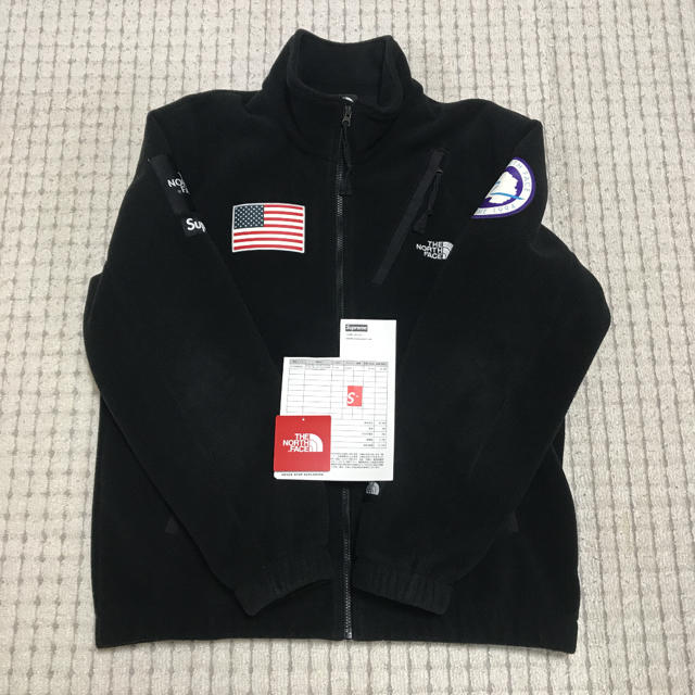 Supreme×TNF Fleece Jacket Black XL