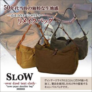 ビームス(BEAMS)のSLOW スロウ ショルダーバッグ オーバーダイドテントクロス (ショルダーバッグ)