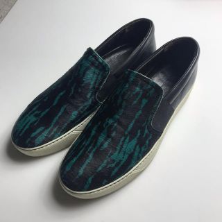 ランバン(LANVIN)の値下げ！LANVIN ランバン ハラコ スリッポン スニーカー 7 25.5cm(スニーカー)