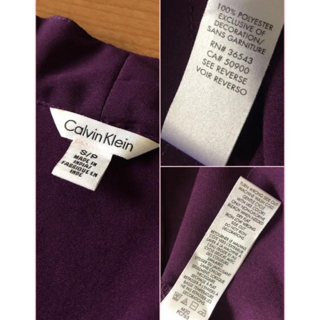 Calvin Klein(カルバンクライン)のカルバンクライン ノースリーブブラウス レディースのトップス(シャツ/ブラウス(半袖/袖なし))の商品写真