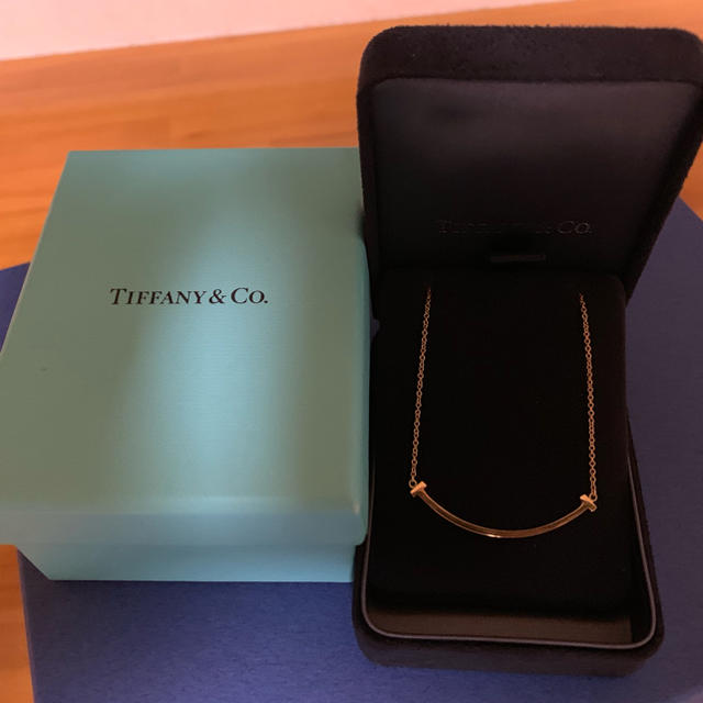 Tiffany & Co. - Tiffany スマイルネックレス ピンクゴールド