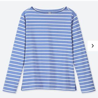 ユニクロ(UNIQLO)のボーダーボートネックT(カットソー(長袖/七分))