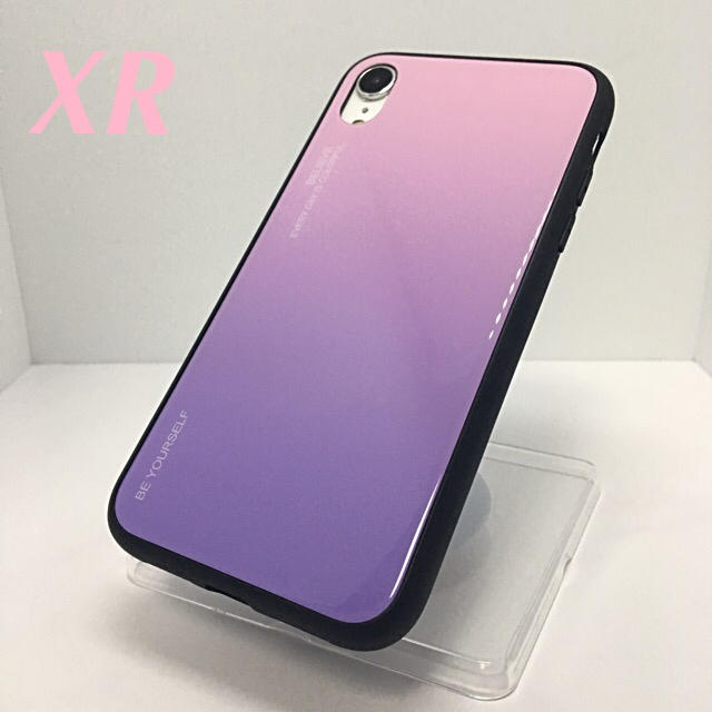 アイフォンXR iPhoneXRケース☆グラデーション☆紫〜ピンク☆送料無料☆2の通販 by ロゴ's shop｜ラクマ