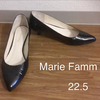 マリーファム(Marie femme)のMarie Famm パンプス ブラック 22.5(ハイヒール/パンプス)