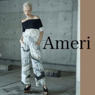 アメリヴィンテージ(Ameri VINTAGE)の【一度使用美品】入手難 Ameri Vintage 大理石柄 パンツ    (バギーパンツ)