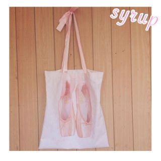 シロップ(syrup.)のバレエシューズ手さげバッグ(トートバッグ)