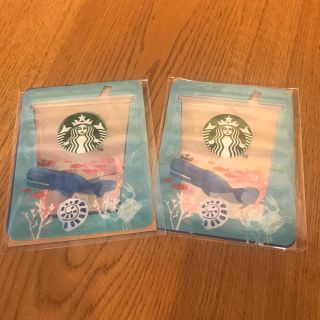 スターバックスコーヒー(Starbucks Coffee)のスターバックス ジッパーバッグオーシャンアイコンズ 2点(ノベルティグッズ)