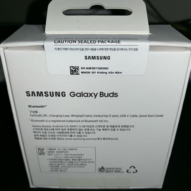 SAMSUNG(サムスン)のgalaxy buds ギャラクシーバズ スマホ/家電/カメラのオーディオ機器(ヘッドフォン/イヤフォン)の商品写真