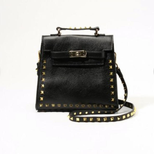 アパルトモン DIAVEL STUDS MINIKELLY BAG ブラックレディース