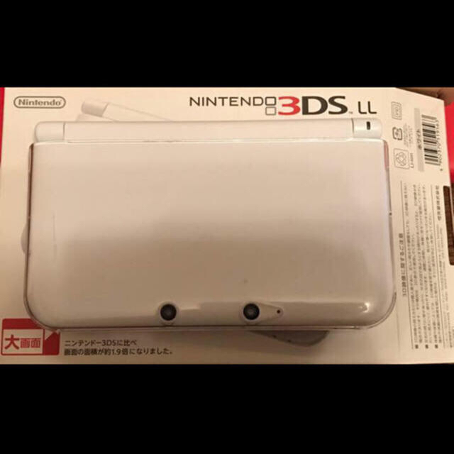 ニンテンドー 3DS LL ホワイト +充電アダプタ+クリアカバーつき 携帯用ゲーム機本体