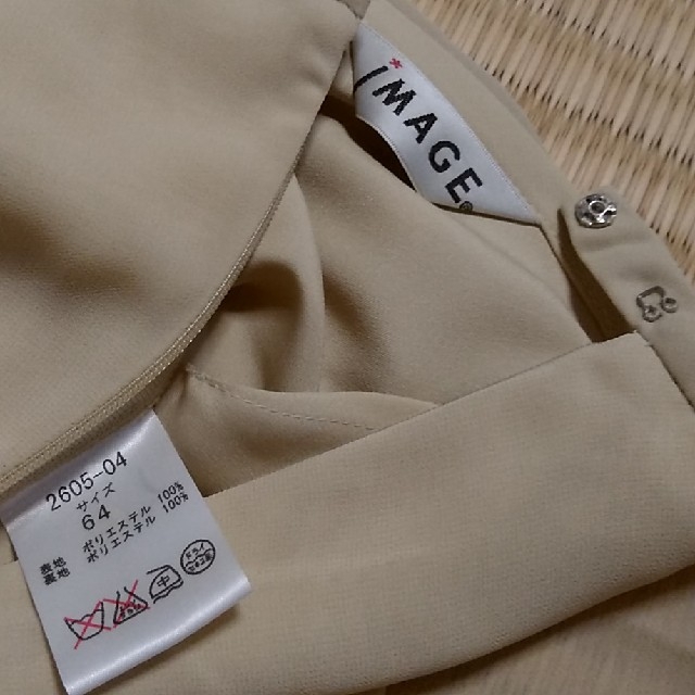 IMAGE(イマージュ)のベージュシフォンスカート レディースのスカート(ロングスカート)の商品写真