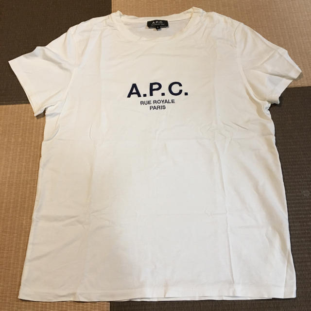 【新品】A.P.C.アーペーセー ロゴ刺繍Tシャツ★男女兼用　半袖★ ホワイト
